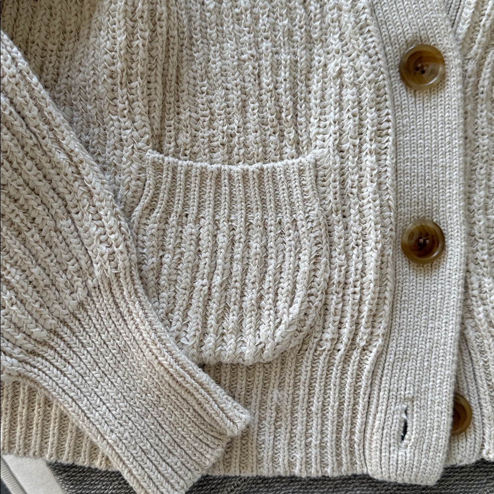 J. Crew Ribbed Button Front Cardigan - Picture 4 of 4
